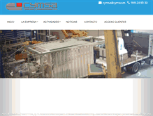 Tablet Screenshot of cymsa.es
